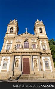 Bom Jesus do Monte Monastery in Braga in a beautiful summer day, Portugal