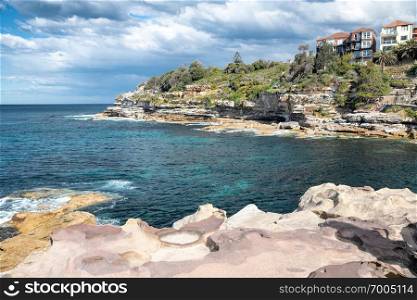 Bondi Beach coastline, Sydney.