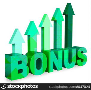 Bonus Arrows Indicating For Free And Reward 3d Rendering