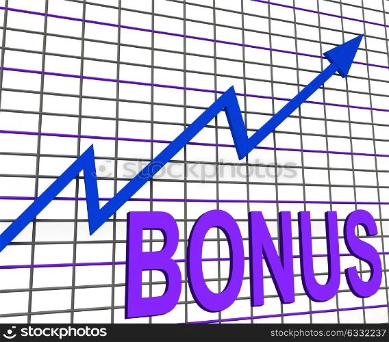 Bonus Chart Graph Showing Increase Reward Or Perk
