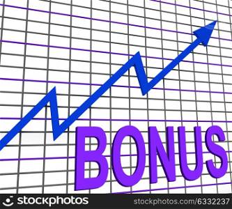 Bonus Chart Graph Showing Increase Reward Or Perk