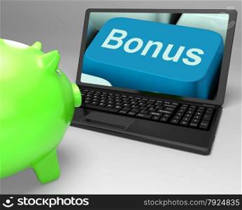 Bonus Key Showing Incentives And Extras On Web