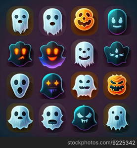boo ghost scary character ai generated. costume icon, fantasy fly, monster night boo ghost scary character illustration. boo ghost scary character ai generated
