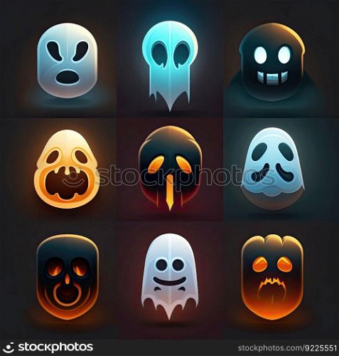 boo ghost scary character ai generated. costume icon, fantasy fly, monster night boo ghost scary character illustration. boo ghost scary character ai generated