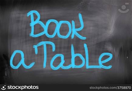 Book A Table Concep