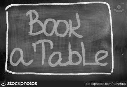 Book A Table Concept