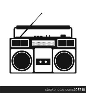Boombox simple icon isolated on white background. Boombox simple icon