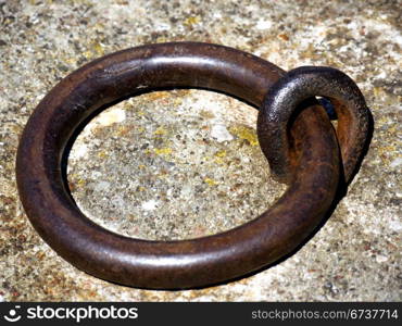 Bootsring. Ring for attaching boats