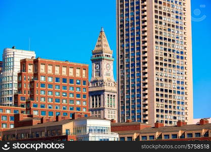 Boston Clock tower Custom House in Massachusetts USA