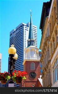Boston Old South Meeting House historic site in Massachusetts USA