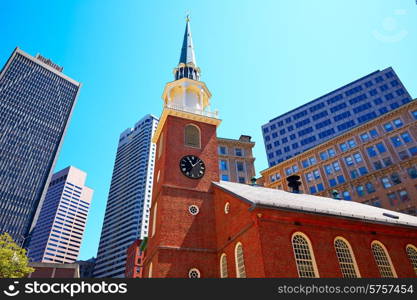 Boston Old South Meeting House historic site in Massachusetts USA