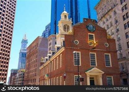 Boston Old State House buiding in Massachusetts USA