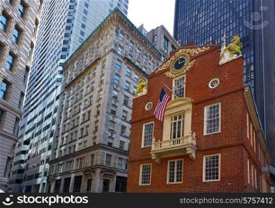 Boston Old State House buiding in Massachusetts &#xA;USA