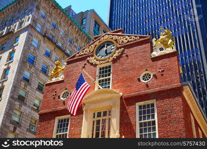 Boston Old State House buiding in Massachusetts &#xA;USA