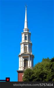 Boston Park Street Church in Massachusetts USA