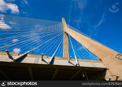 Boston Zakim bridge in Bunker Hill Massachusetts USA