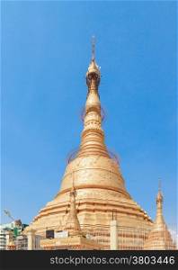 Botataung pagoda in Yangon, Burma (Myanmar)
