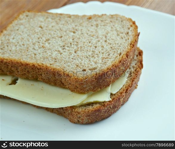Boterhammen - Dutch sandwich, close up