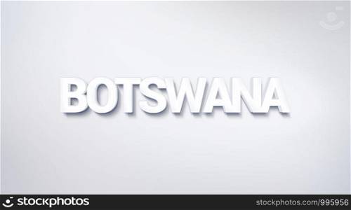 Botswana, text design. calligraphy. Typography poster. Usable as Wallpaper background