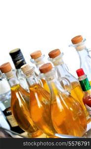 Bottle of healthy oil isolated
