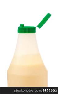 bottle of mayonnaise isolated on white background
