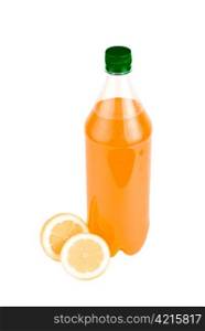 Bottle of orange drink