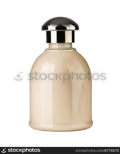 Bottle of perfume isolated over a white background with clipping path