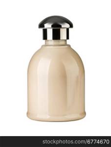 Bottle of perfume isolated over a white background with clipping path