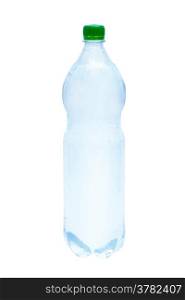 bottle of pure water on a white background