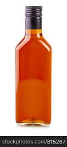 bottle of sea buckthorn oil isolated on white background