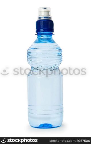 Bottle of water isolated on the white background