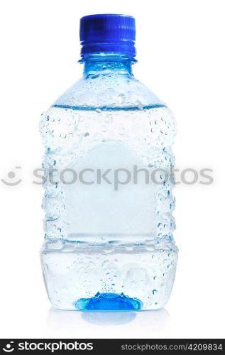 bottle of water isolated on white background