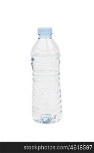 Bottle of water isolated on white background