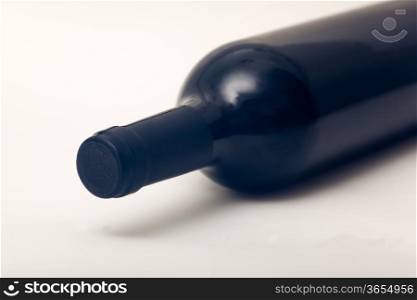 Bottle of wine in white background