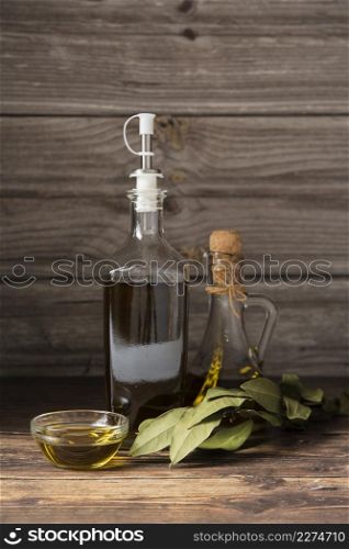 bottle organic olive oil table