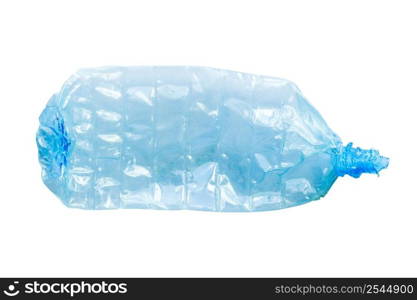 bottle plastic recycle on isolated white with clipping path.