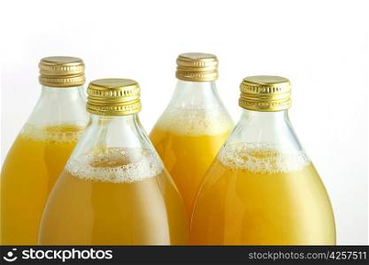 Bottles of fruit juice