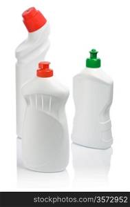 bottles of kitchen cleaning gel