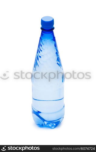 Bottles of water isolated on the white