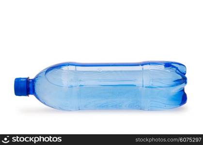 Bottles of water isolated on the white