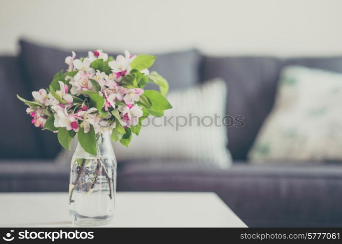 Bouquet of cherry flowers