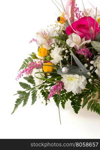 bouquet of flowers isolated on a white background