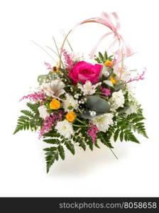 bouquet of flowers isolated on a white background