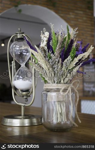 Bouquet of mini flower on the table, stock photo