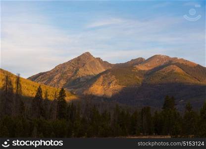 Bowen Mountain at Sunrise. Located in Rocky Mountain National Park, Colorado