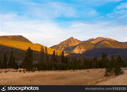 Bowen Mountain at Sunrise. Located in Rocky Mountain National Park, Colorado