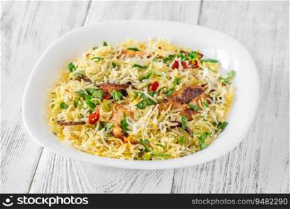 Bowl of biryani - popular South Asian rice dish