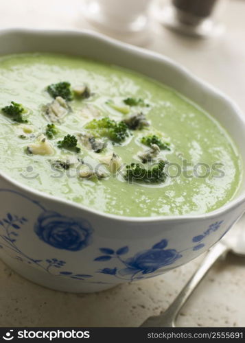 Bowl of Broccoli and Stilton Soup