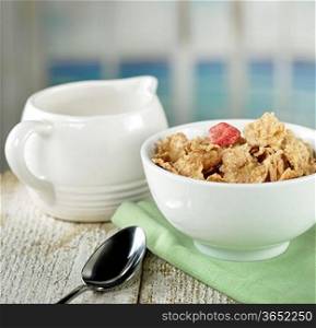 Bowl Of Cereal With Dried Fruits