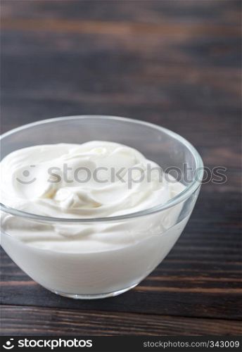 Bowl of Greek yogurt